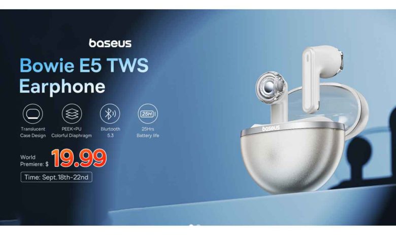 Baseus Bowie E5, Baseus Bowie E5 review, Baseus Bowie E5 specs, Baseus Bowie E5 features, Baseus Bowie E5 price, TWS, wireless earphones, earbuds, Bluetooth earbuds, Baseus, Baseus Bowie, best earbuds, wireless earbuds,