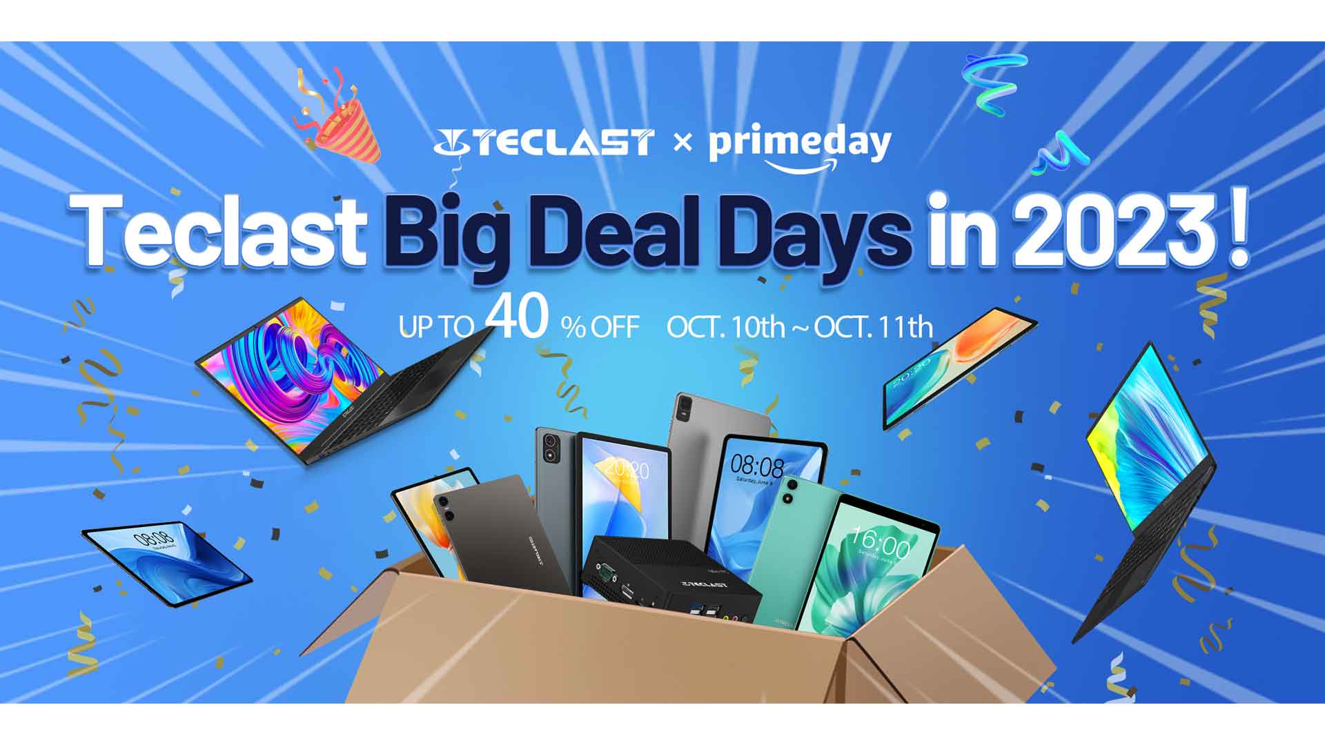 Teclast Amazon Prime Day 2023 deals tablets mini PC laptops