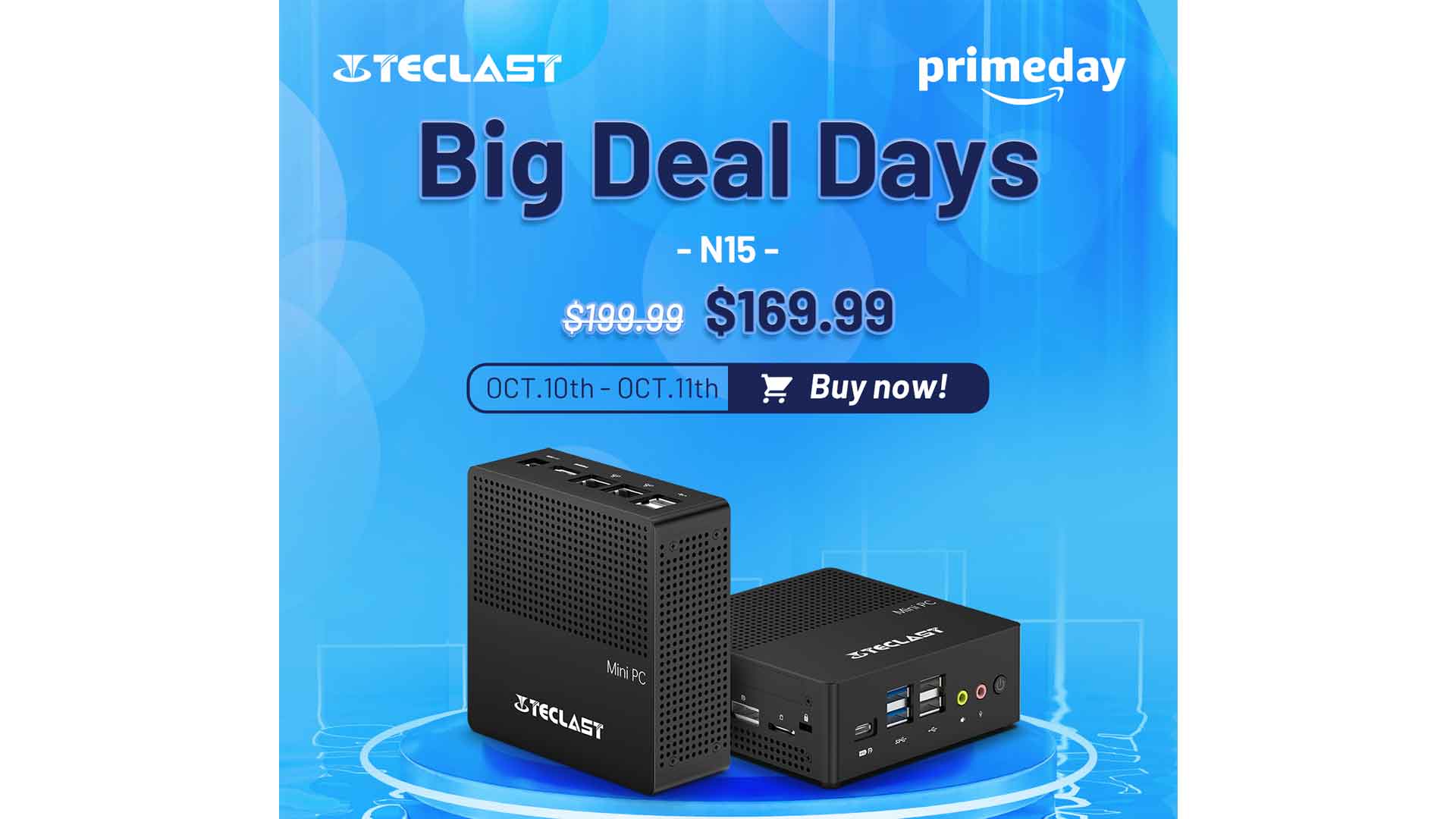 Teclast N15 mini PC price deal amazon prime day sale