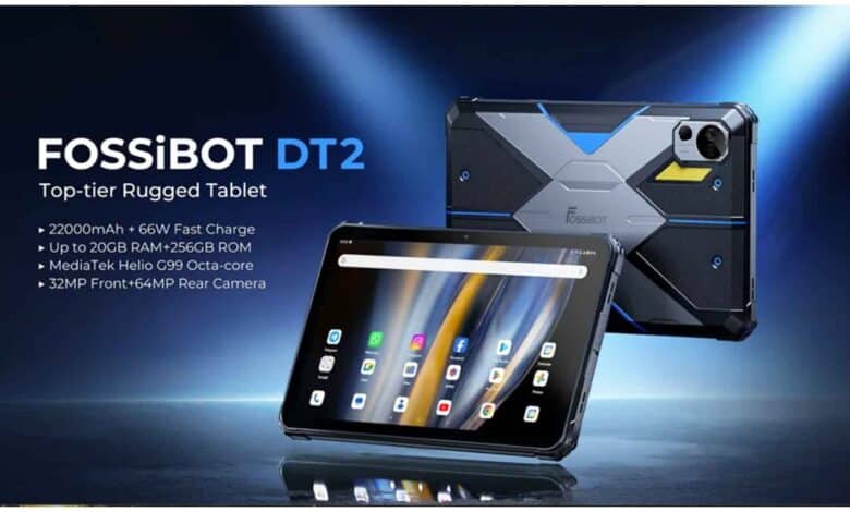 Fossibot DT2 rugged tablet