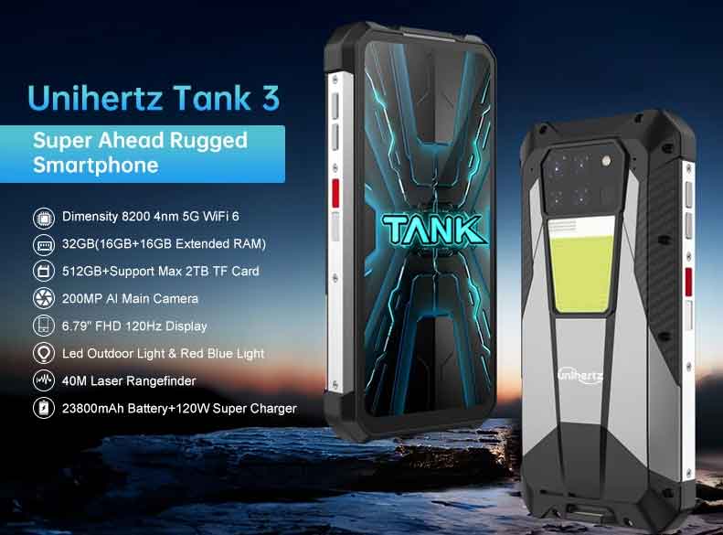 Unihertz Tank 3 review, rugged phone, features, design, specs, price