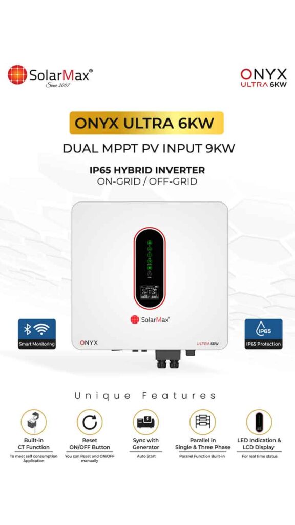 SolarMax ONYX Ultra 6kW Hybrid Inverter