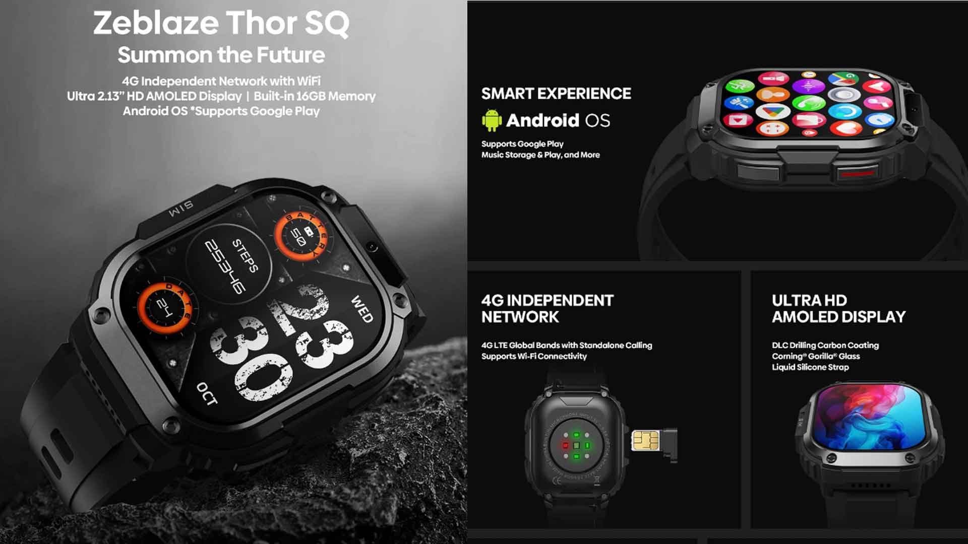 Zeblaze Thor SQ, Zeblaze Thor SQ review, Zeblaze Thor SQ specs, Zeblaze Thor SQ price, Zeblaze Thor SQ smartwatch, Zeblaze Thor, Zeblaze smartwatch