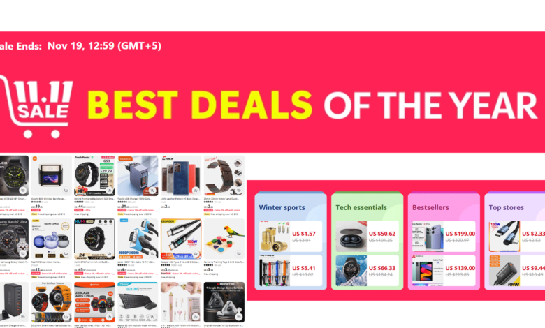 aliexpress 11 11 sale coupons